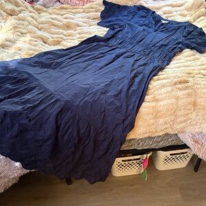 Chic Navy Blue Maxi Dress